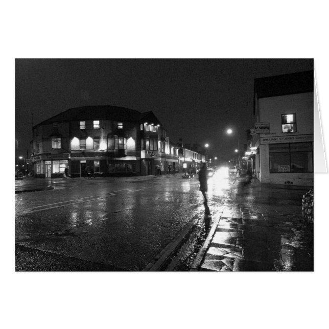 Wet Evening, Salisbury Road, Cardiff (1) (Front Horizontal)
