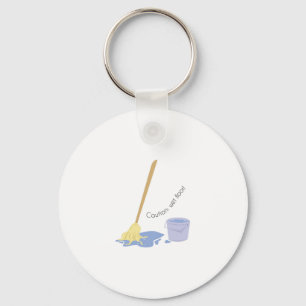 Wet Floor Keychain
