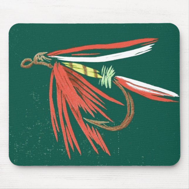 "Wet Fly #2" Trout Fly Mousepad (Front)