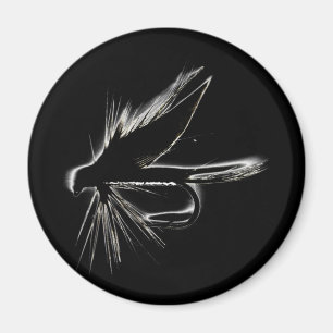 Wet Fly Silhouette Magnet