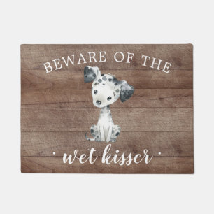 Wet Kisser Dalmatian Puppy Dog Door Mat