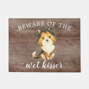 Wet Kisser Rough Collie Door Mat