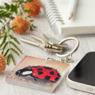 Wet Ladybug Keychain