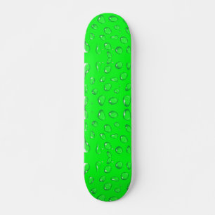 wet lime green skateboard