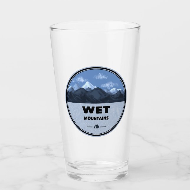 Wet Mountains Colorado Camping Glass (Front)