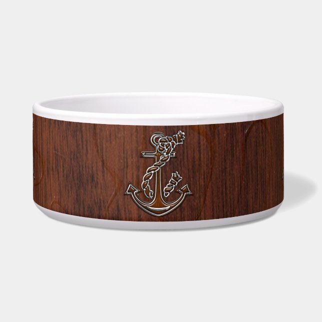Wet Nautical Mahogany Anchor Steel (Front)