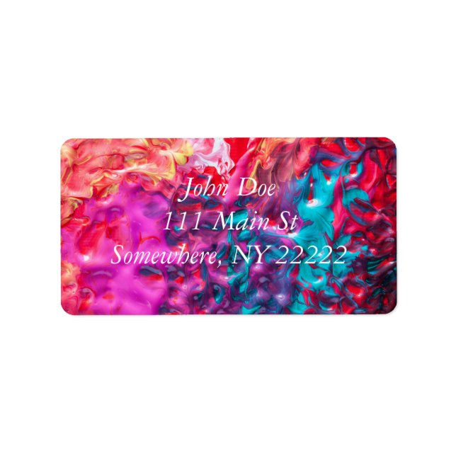 Wet Paint Abstract Label (Front)