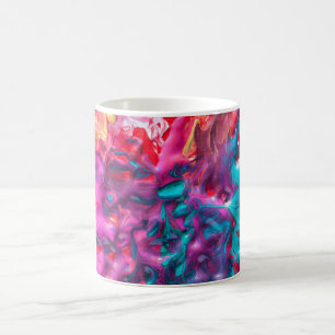 Wet paint colourful abstract art palette modern coffee mug
