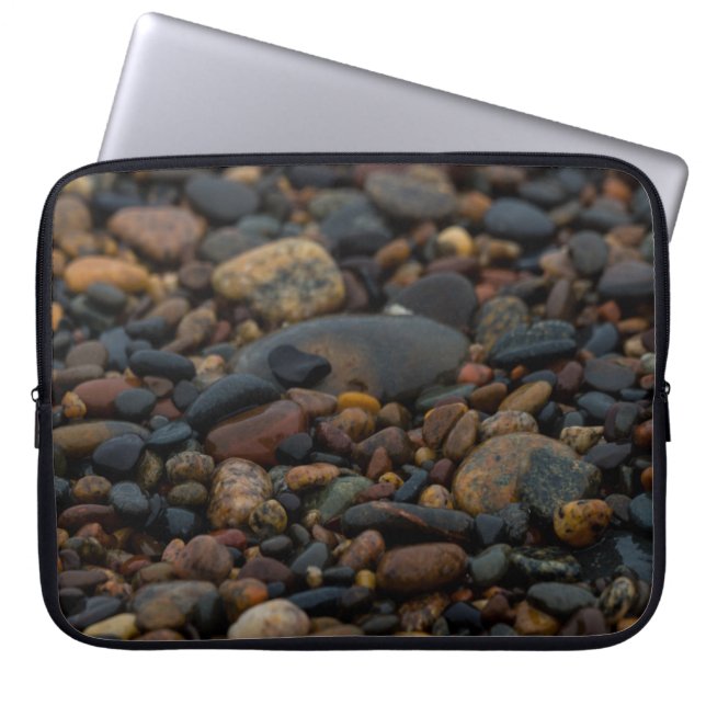 Wet Pebbles Laptop Sleeve (Front)
