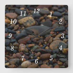 Wet Pebbles Wall Clock