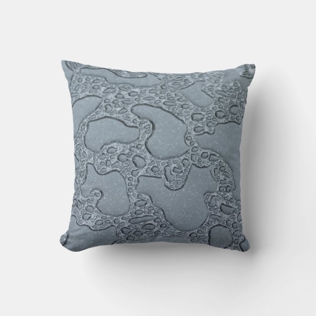 Wet Puddles of Rain (Raindrops) Throw Pillow (Front)