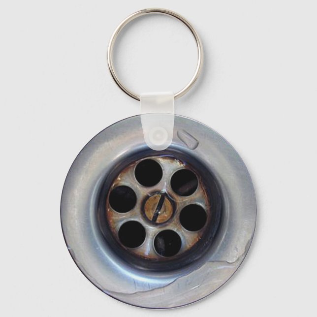 Wet Sink Drain Keychain (Front)