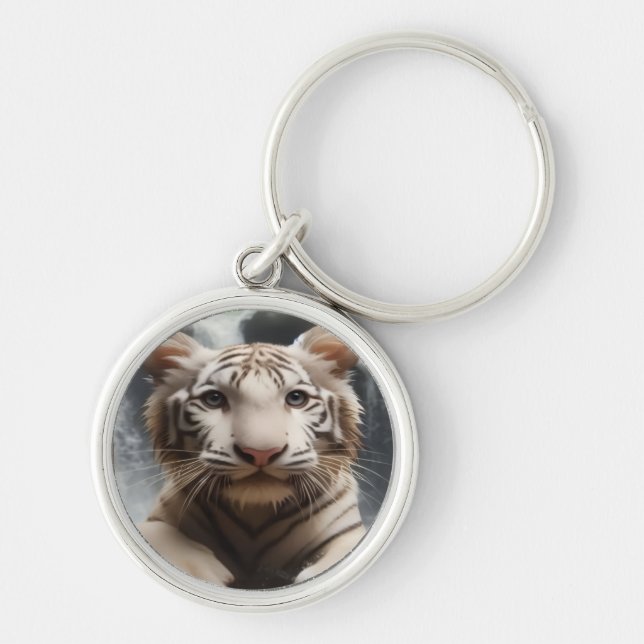 Wet Tiger Cub Keychain (Front)