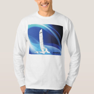 Weta Trimaran design on long-sleeve T-shirt