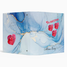 Wetercolor personalized Binder