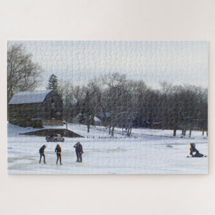 Wethersfield Cove in Winter, Old Wethersfield CT  Jigsaw Puzzle