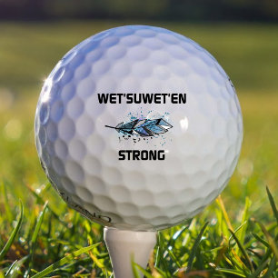 Wet'suwet'en Strong Horizontal Feather Color Golf Balls