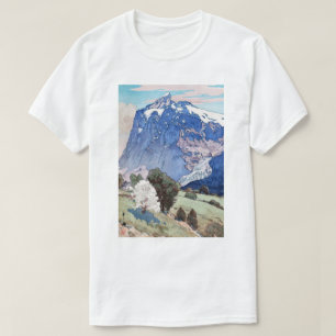 Wetterhorn, Hiroshi Yoshida, Woodcut T-Shirt