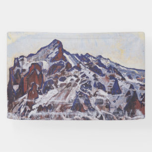 Wetterhorn Mountain (Snowy Winter Landscape) Banner