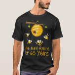 We've Been Honeys For 60 Years. 60th Wedding T-Shirt<br><div class="desc">60 years wedding anniversary outfit for couples! 60th Wedding Anniversary  for husband and wife married in 1960. A lovely gift for couples or partners who is celebrating their anniversary.</div>