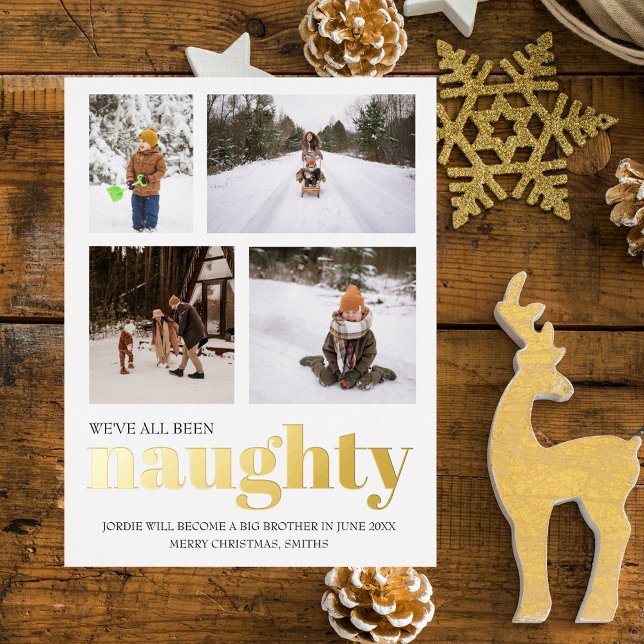 Weve been naughty Pregnancy Announcement Christmas (Creator Uploaded)