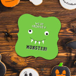 "We've Created A Monster" Halloween Baby Shower Paper Coaster<br><div class="desc">Celebrate in style with these fun and very trendy baby shower paper coasters. The design is easy to personalize with your special event wording and your guests will be thrilled when they see these fabulous paper coasters. Matching items can be found in the collection.</div>