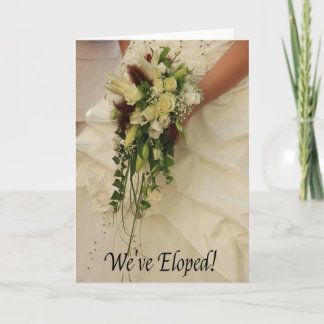 We've eloped Announcement