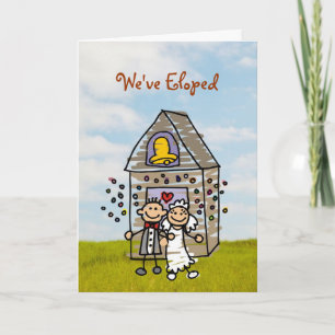 We've Eloped Announcement or MANY Wedding Need