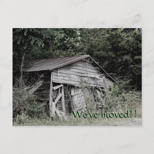 "We've moved" Address Change Post Card (Front)