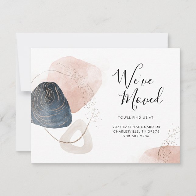 We've Moved Address Moving Announcement (Front)