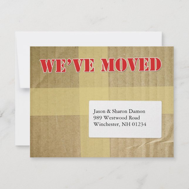 We've Moved Announcement (Front)