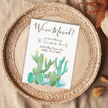 We've Moved  Announcement Cactus Desert Cacti Postcard<br><div class="desc">This design was created though digital art. It may be personalized in the area provide or customizing by choosing the click to customize further option and changing the name, initials or words. You may also change the text colour and style or delete the text for an image only design. Contact...</div>