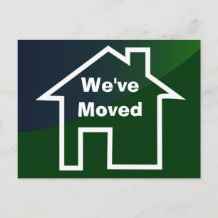 We've Moved Announcement of New Home Card
