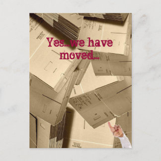 We've Moved Announcement Postcard
