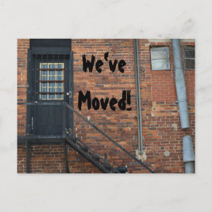 We've Moved! Announcement postcard