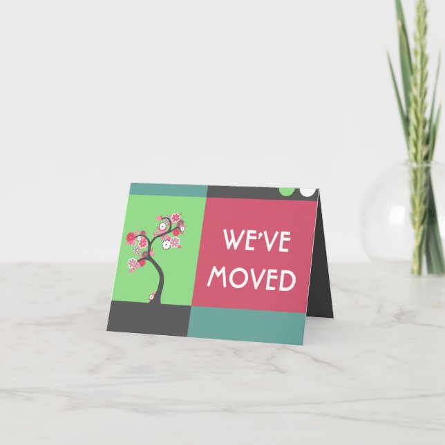 we've moved announcement : retro tree (Front)