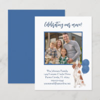 We've Moved Brittany Spaniel Family Photo Budget  