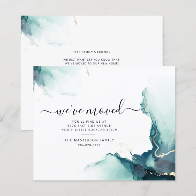 We've Moved Budget Agate Moving Announcement (Front/Back)