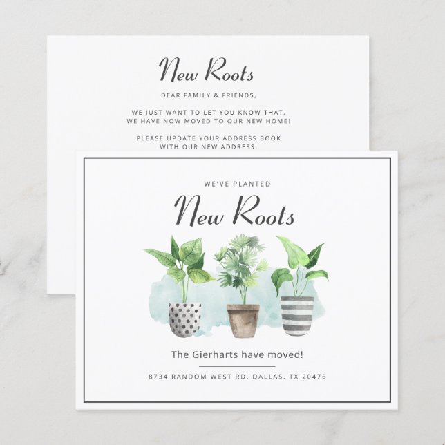 We've Moved Change of Address Announcement (Front/Back)