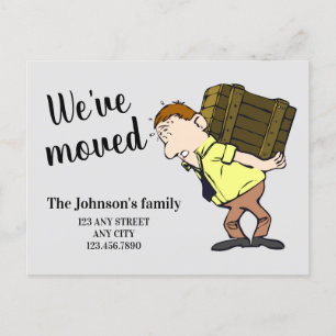 We've moved change of address announcement card