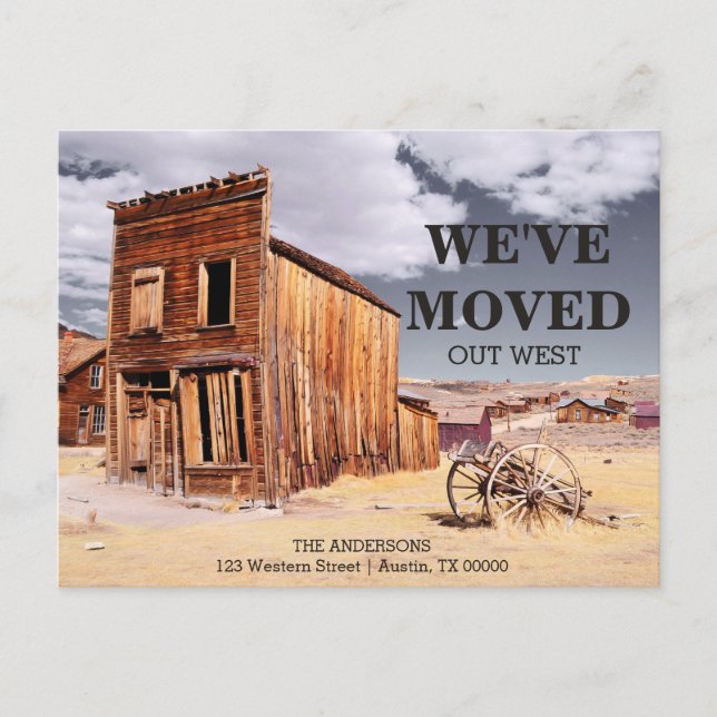 we've moved | change of address announcement postcard (Front)