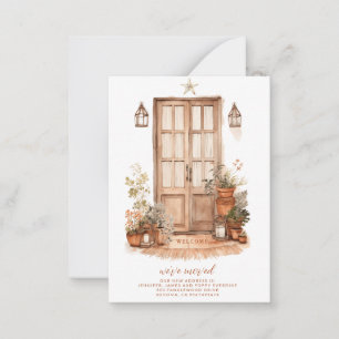 We've Moved Change Of Address Front Door Card