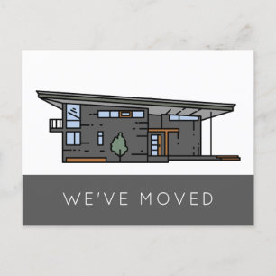 We've Moved Change of Address Moving Announcement Postcard