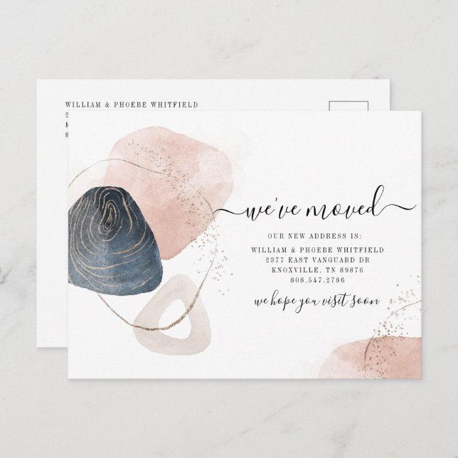 We've Moved Change of Address Moving Announcement Postcard (Front/Back)