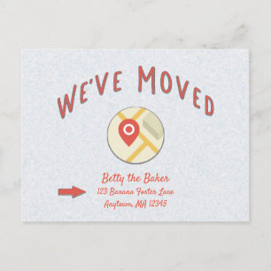 We've Moved Change of Address Notice Postcard