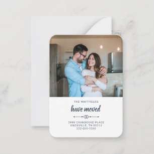 We've Moved Change of Address Photo Moving Card