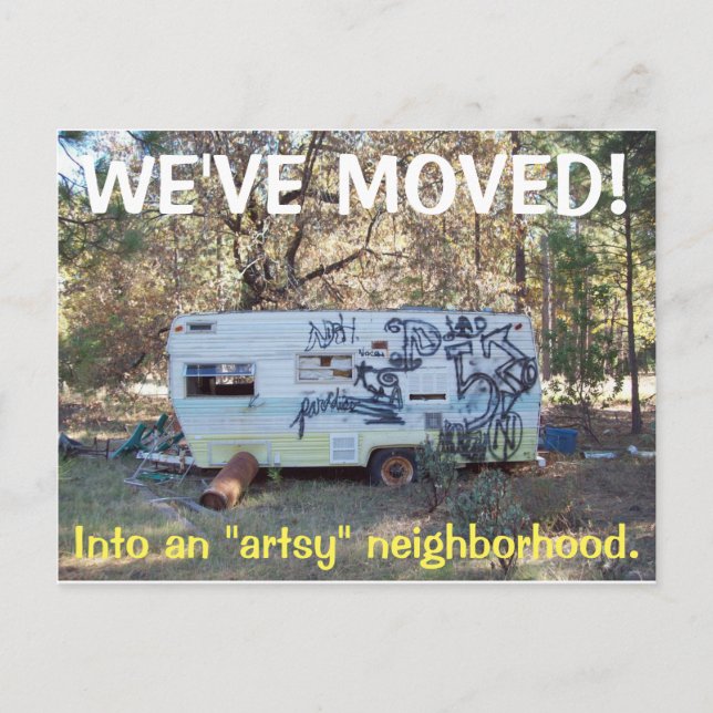 We've Moved Change Of Address Postcard (Front)