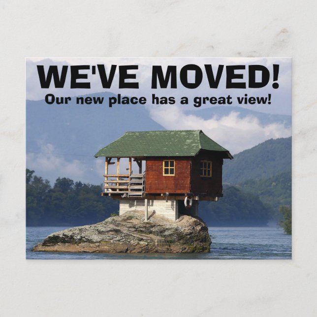 We've Moved Change Of Address Postcard (Front)