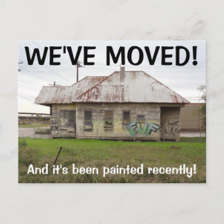 We've Moved Change Of Address Postcard