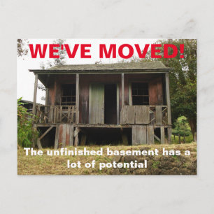 We've Moved Change Of Address Postcard